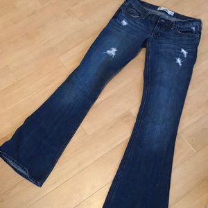 Distressed Hollister Bootcut Jeans